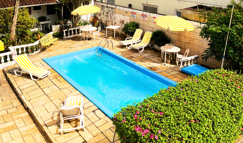área da piscina